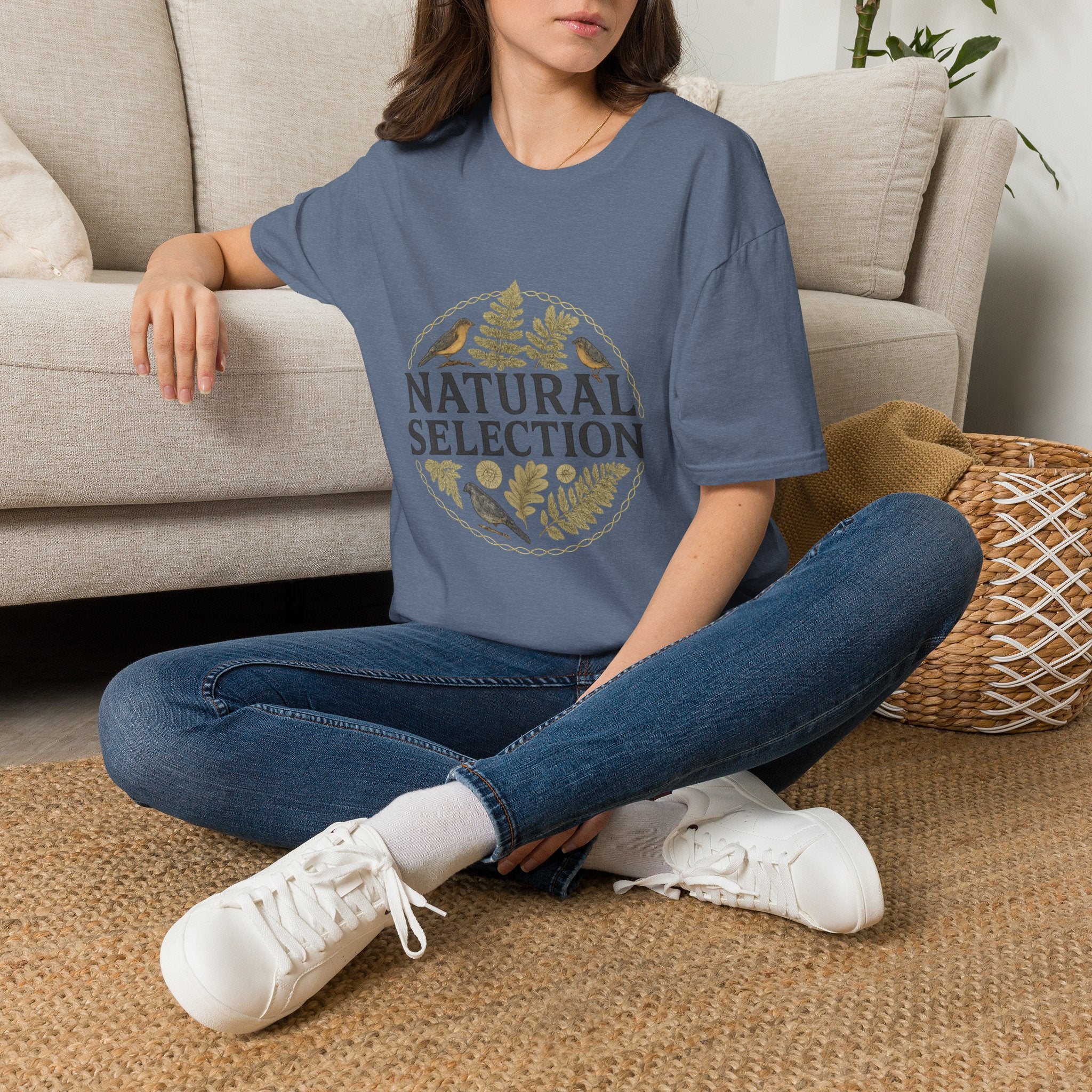 Natural Selection T-Shirt — Botanical Birds Graphic Tee