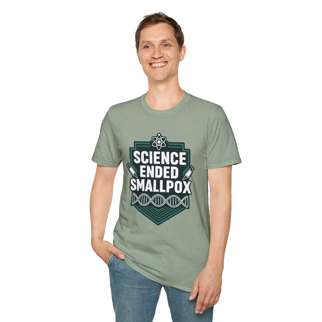 Science Ended Smallpox T-Shirt — Retro Science Graphic Tee