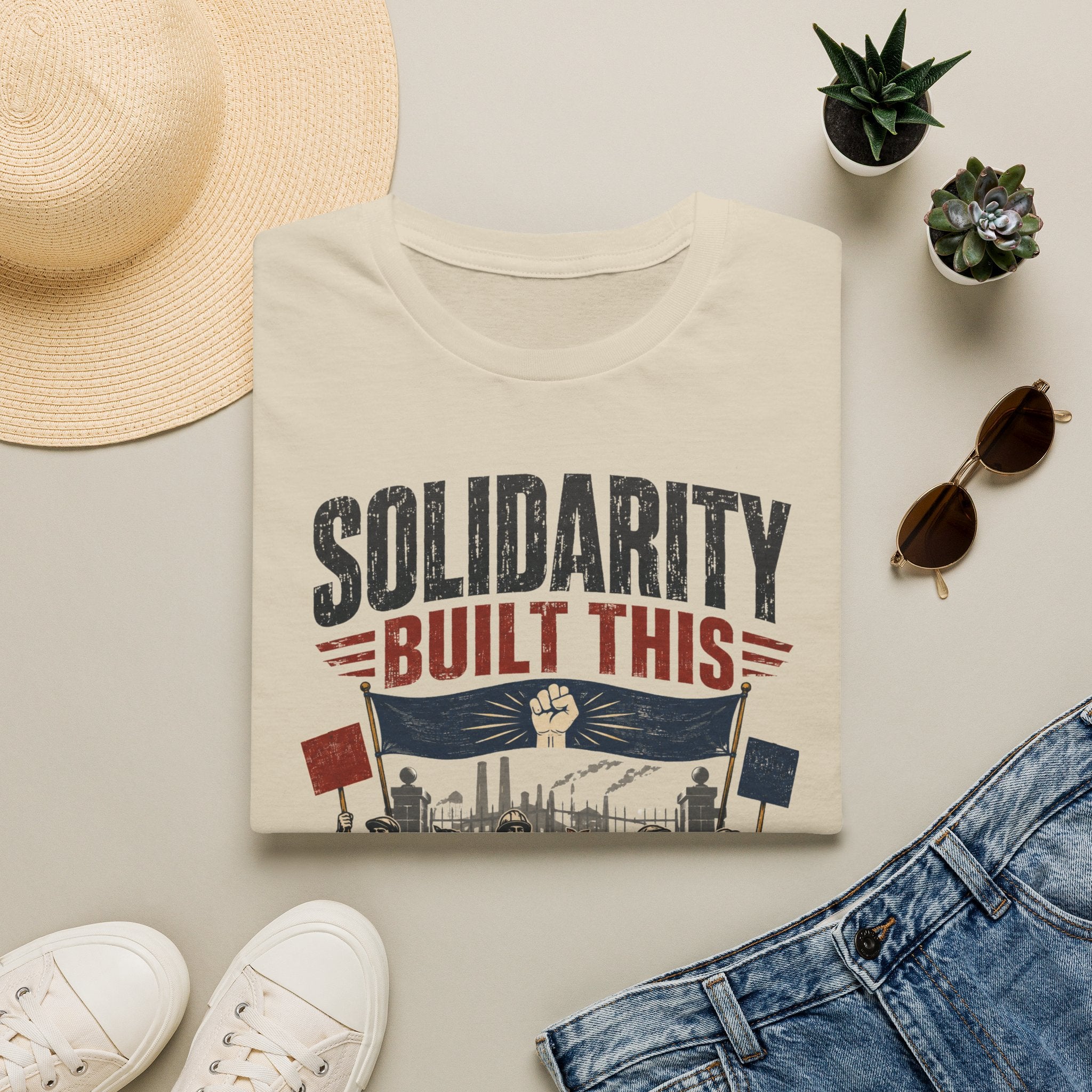 Solidarity Built This T-Shirt — Labor Union Workers’ Rights Tee