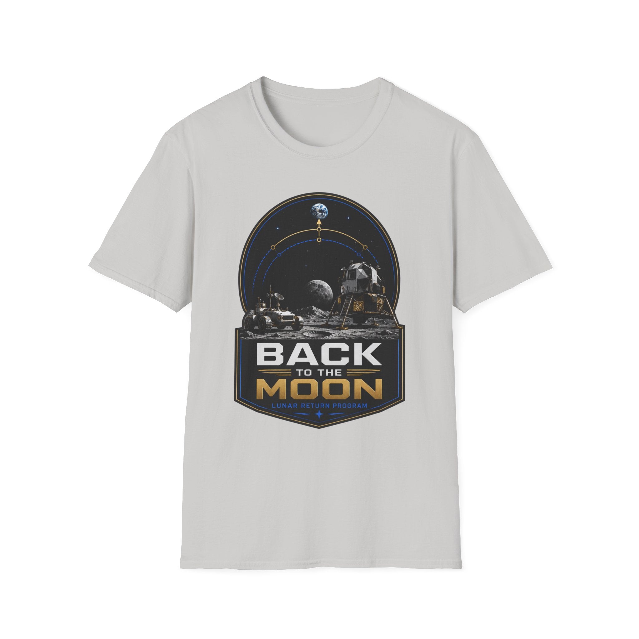 Back to the Moon T-Shirt — Lunar Mission Retro Space Tee