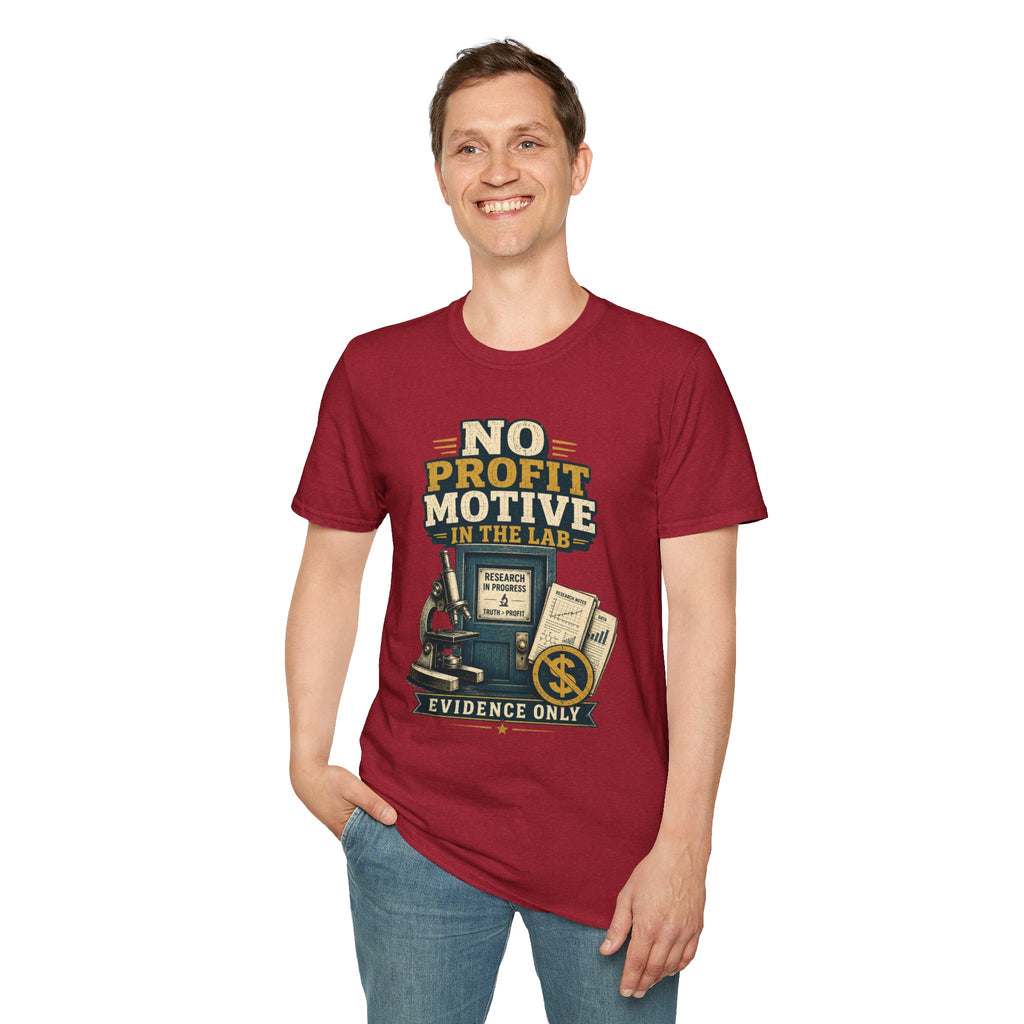 No Profit Motive in the Lab T‑Shirt — Researcher Science Tee