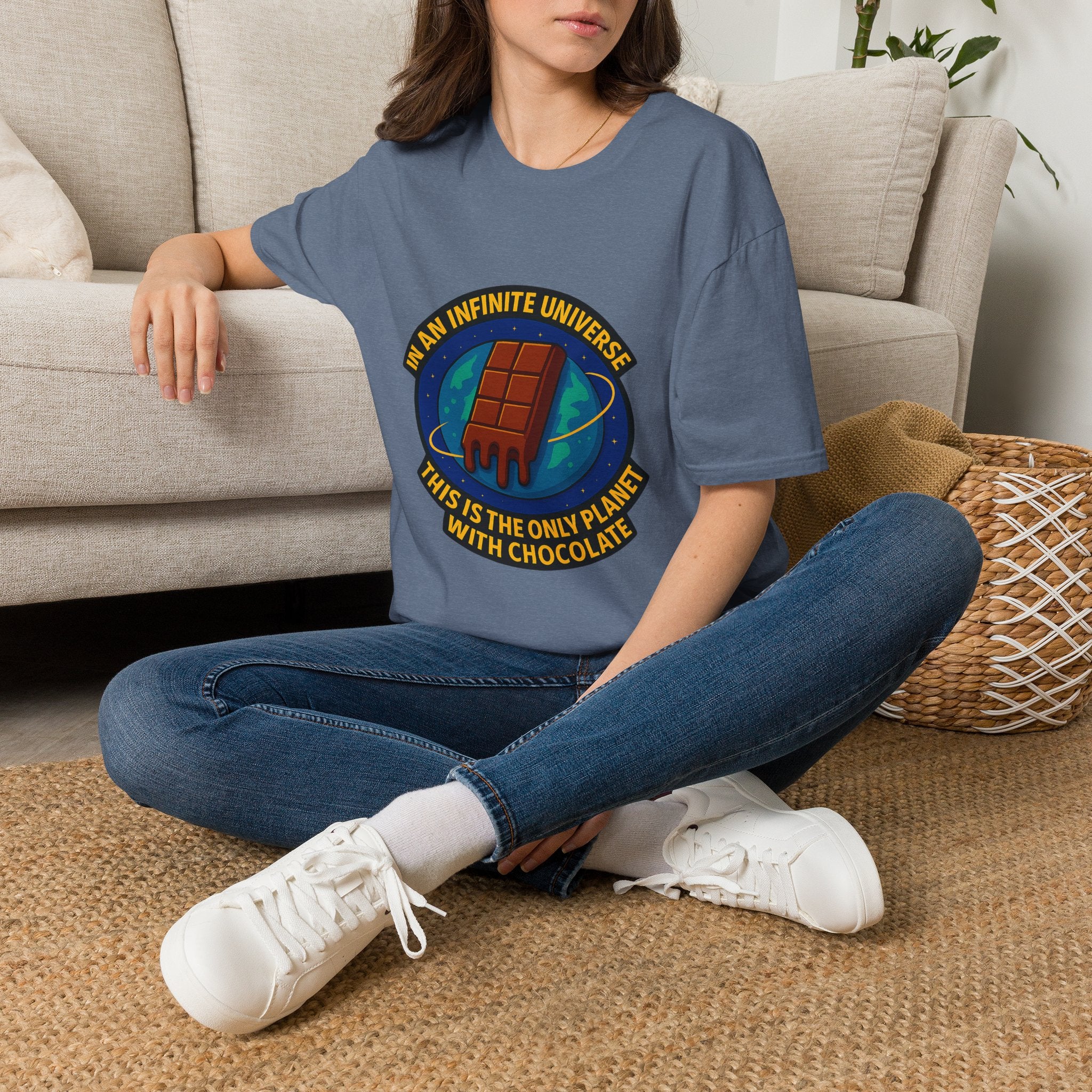 "In an Infinite Universe This Is the Only Planet With Chocolate" Graphic Tee