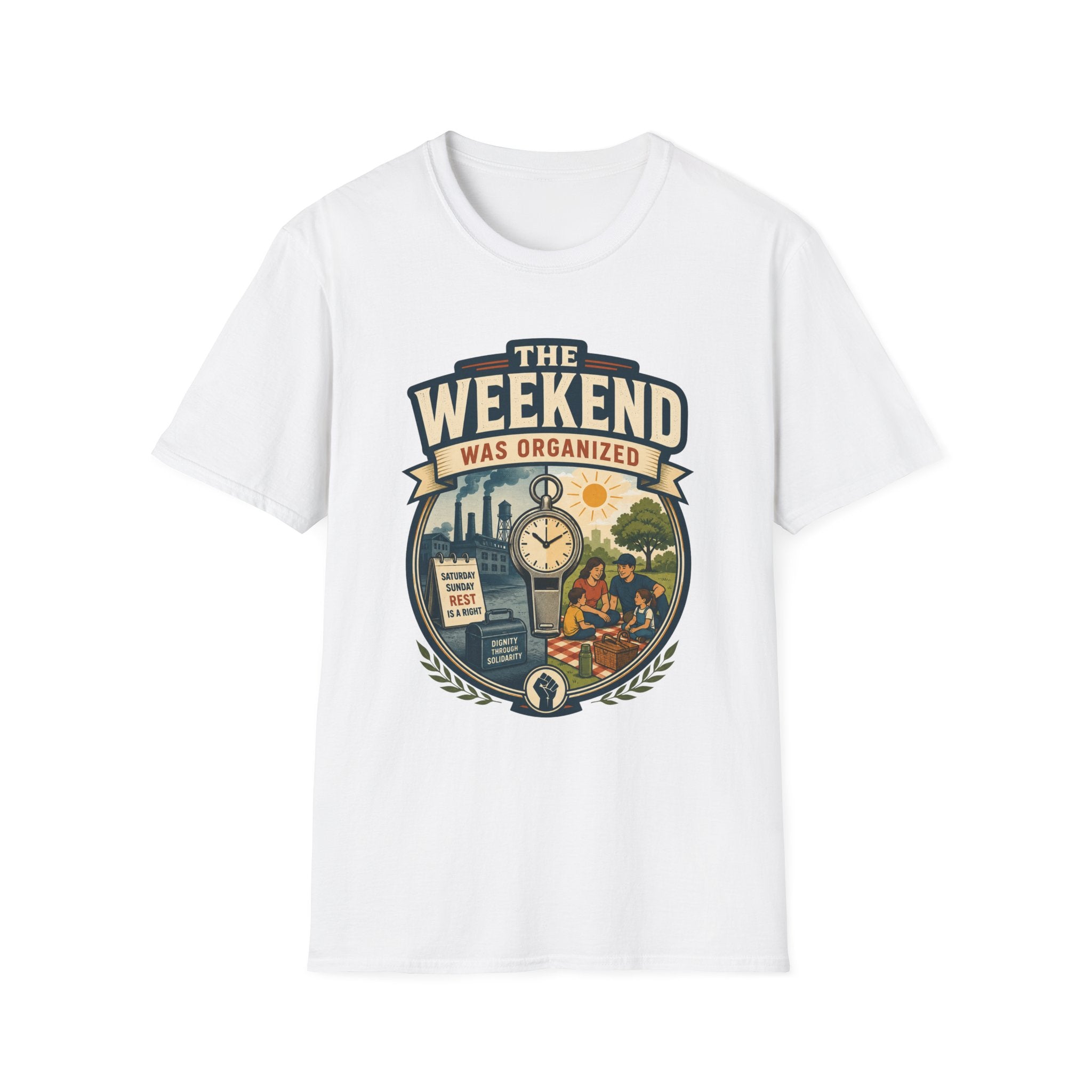 "The Weekend Was Organized" Graphic Tee (Relaxed Retro Travel Vibe)