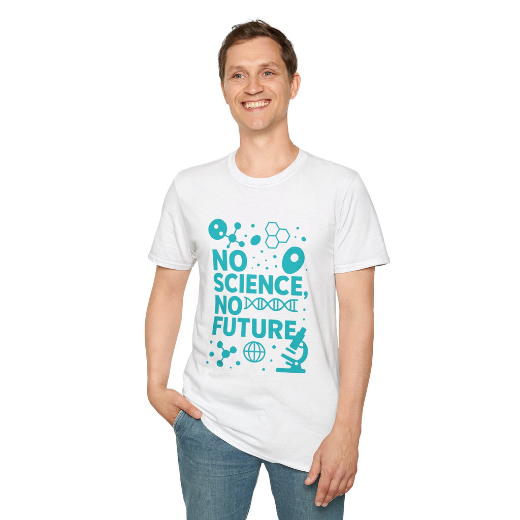Science Lover T‑Shirt — "No Science, No Future" Graphic Tee