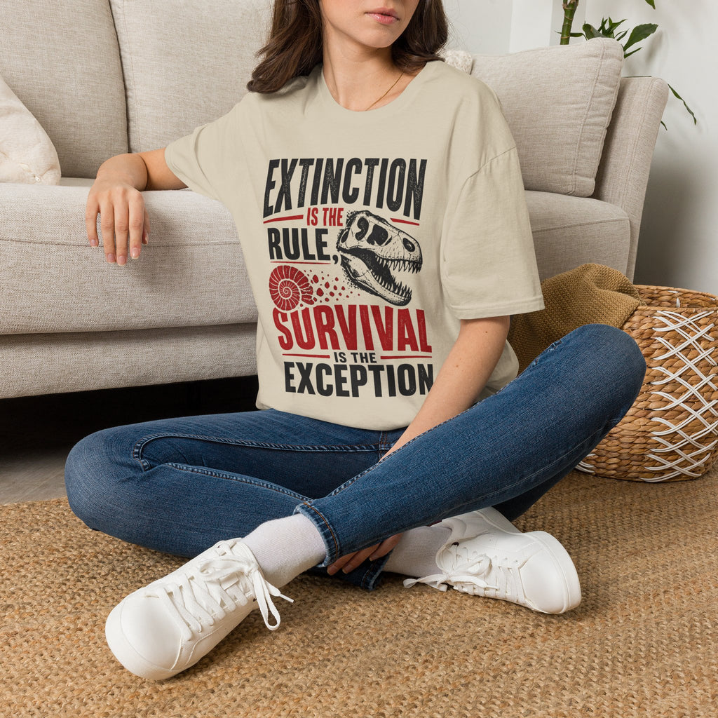 Extinction Is the Rule — Dinosaur Graphic T-Shirt