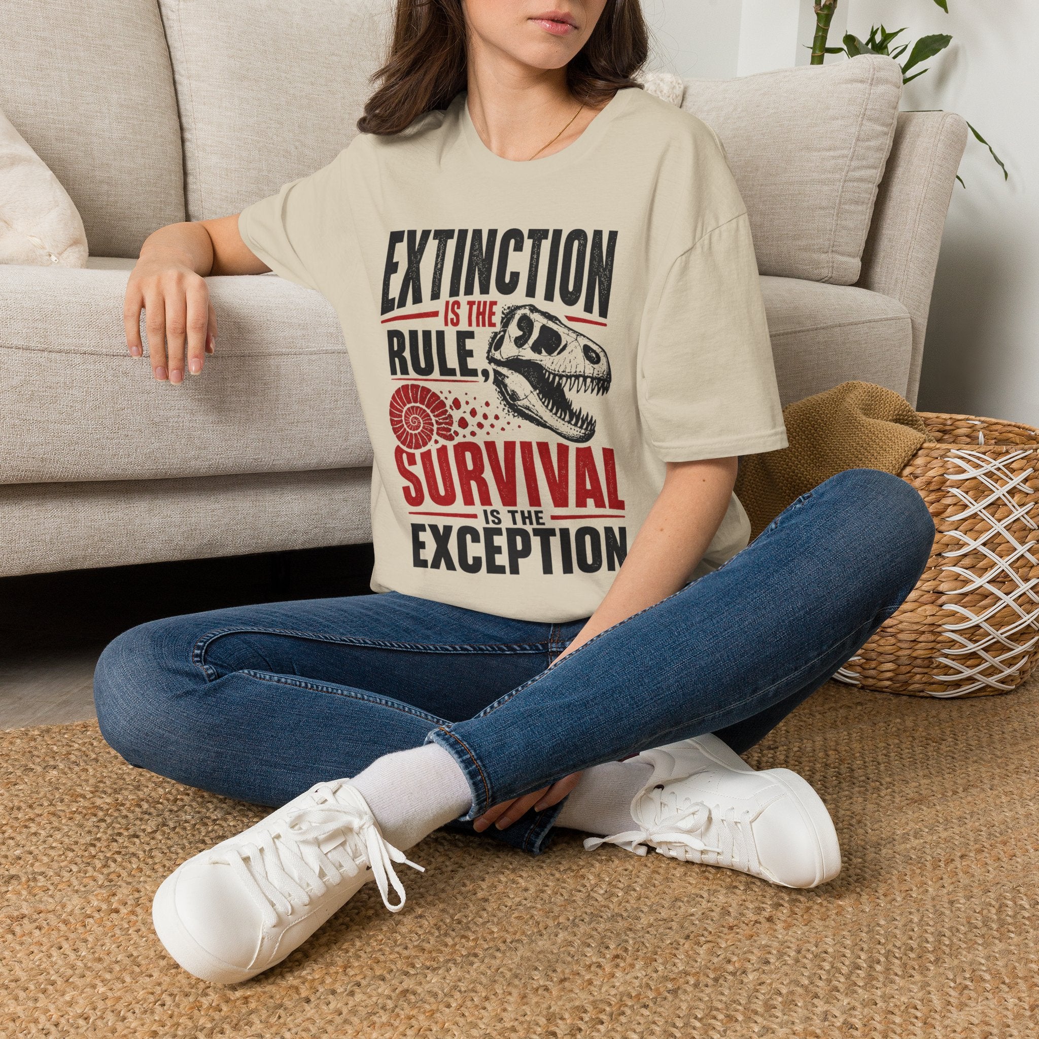Extinction Is the Rule — Dinosaur Graphic T-Shirt