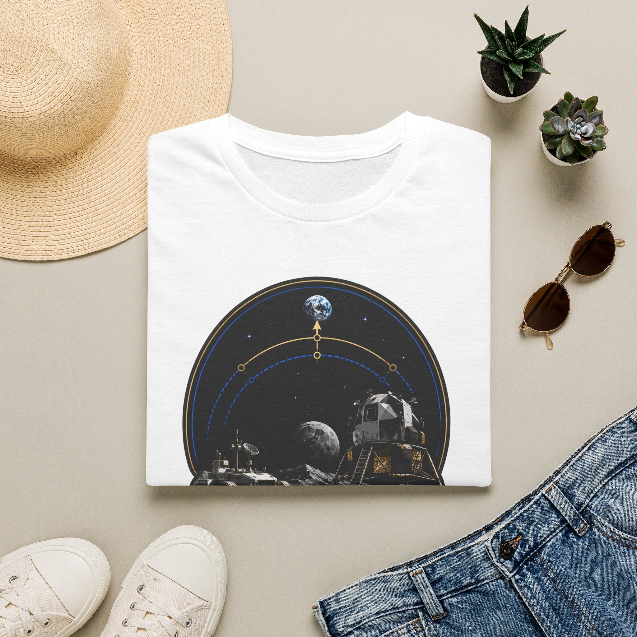 Back to the Moon T-Shirt — Lunar Mission Retro Space Tee