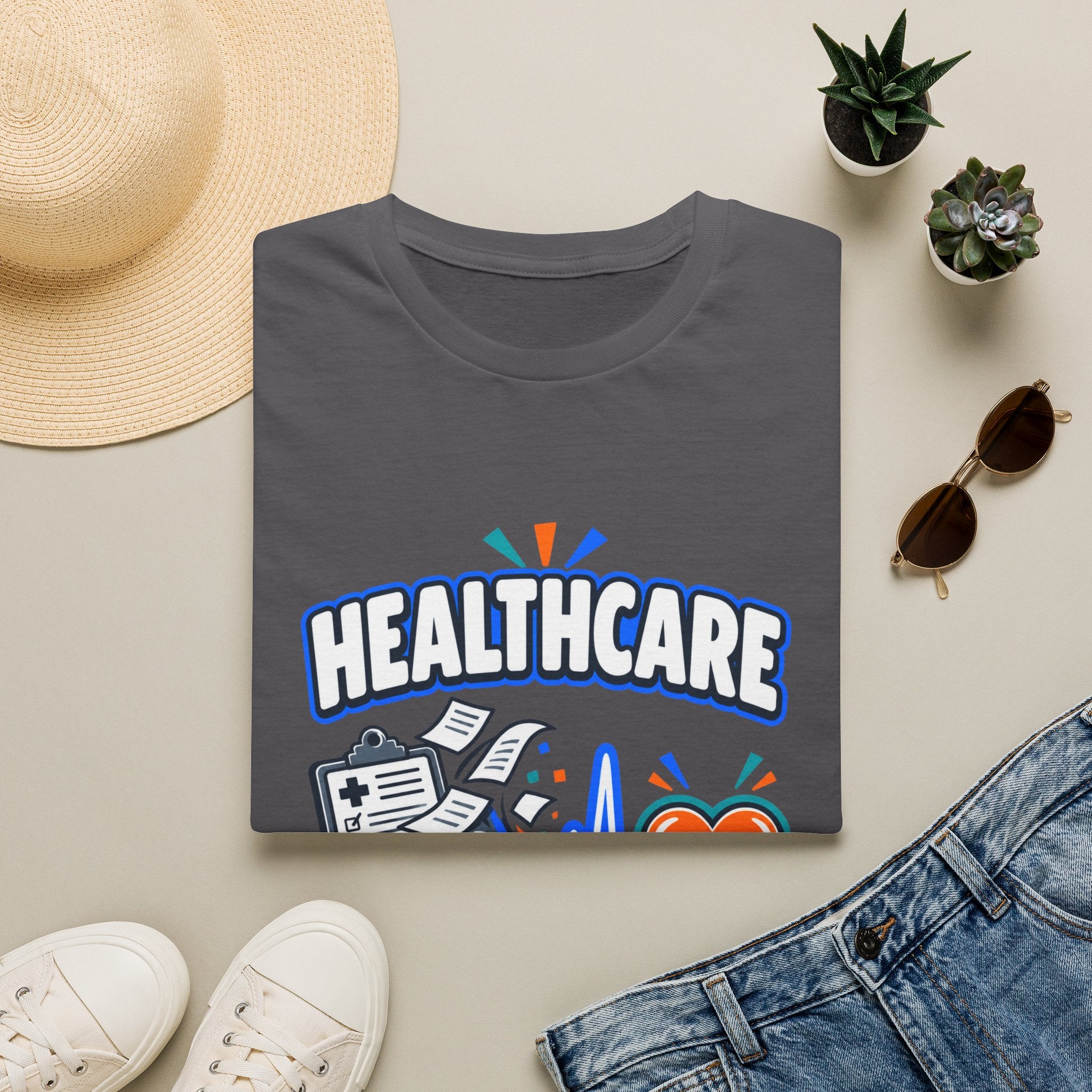 Healthcare T-Shirt — Funny "Less Paperwork, More Patients" Medical Appreciation Tee