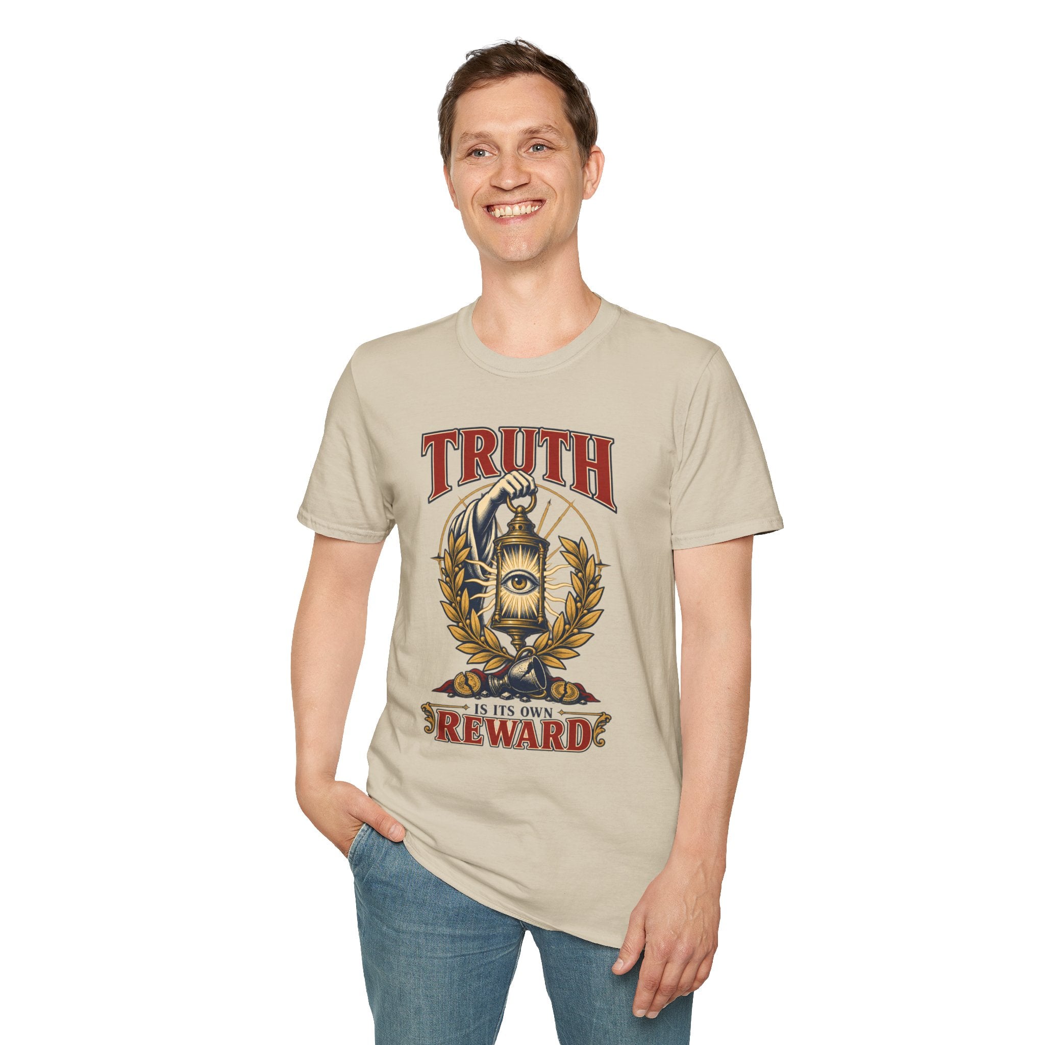 Truth Lantern T-Shirt — "Truth Is Its Own Reward" Vintage Graphic Tee