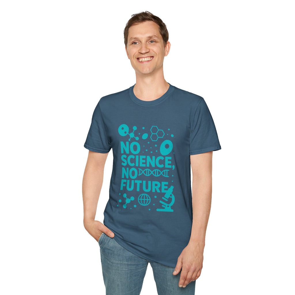 Science Lover T‑Shirt — "No Science, No Future" Graphic Tee