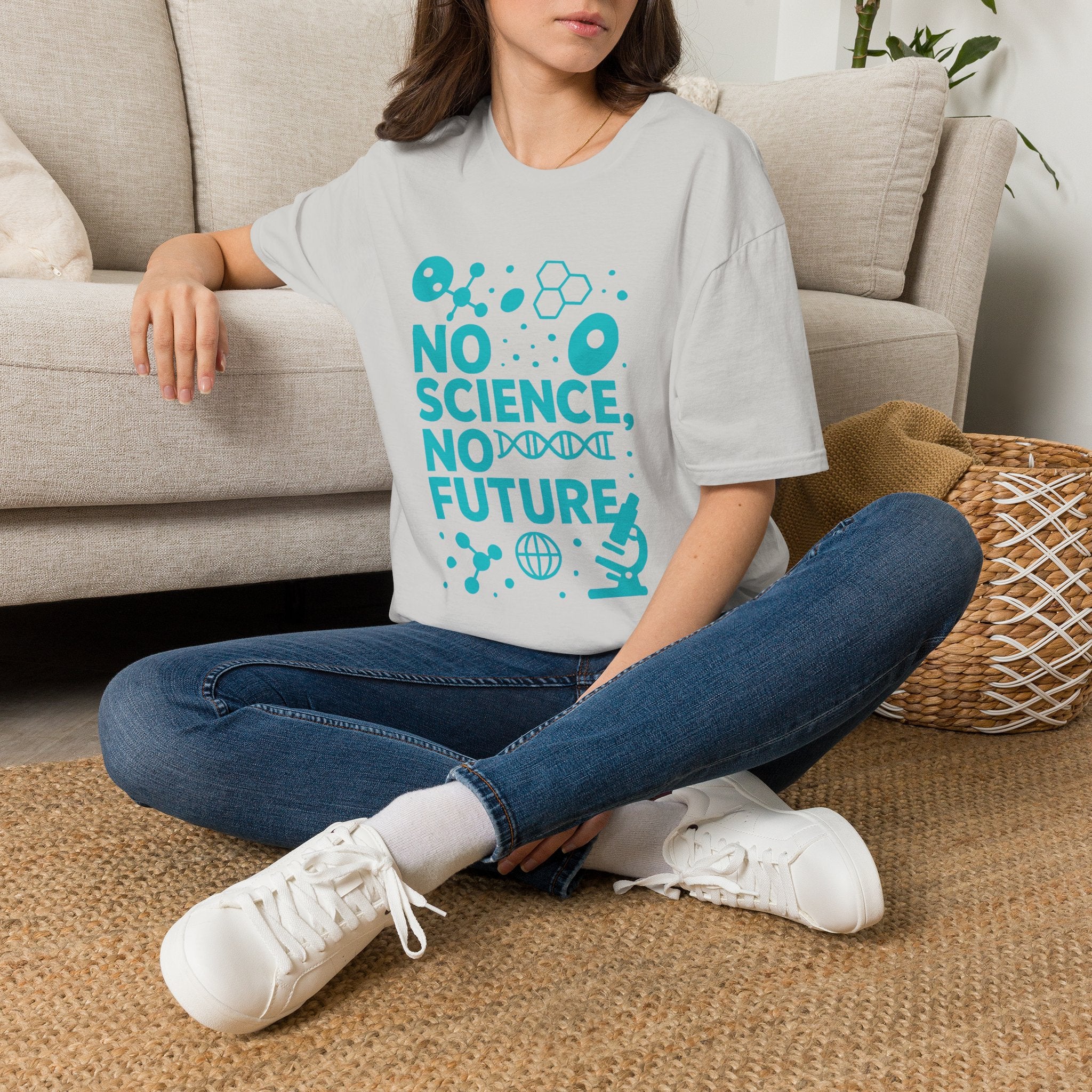 Science Lover T‑Shirt — "No Science, No Future" Graphic Tee