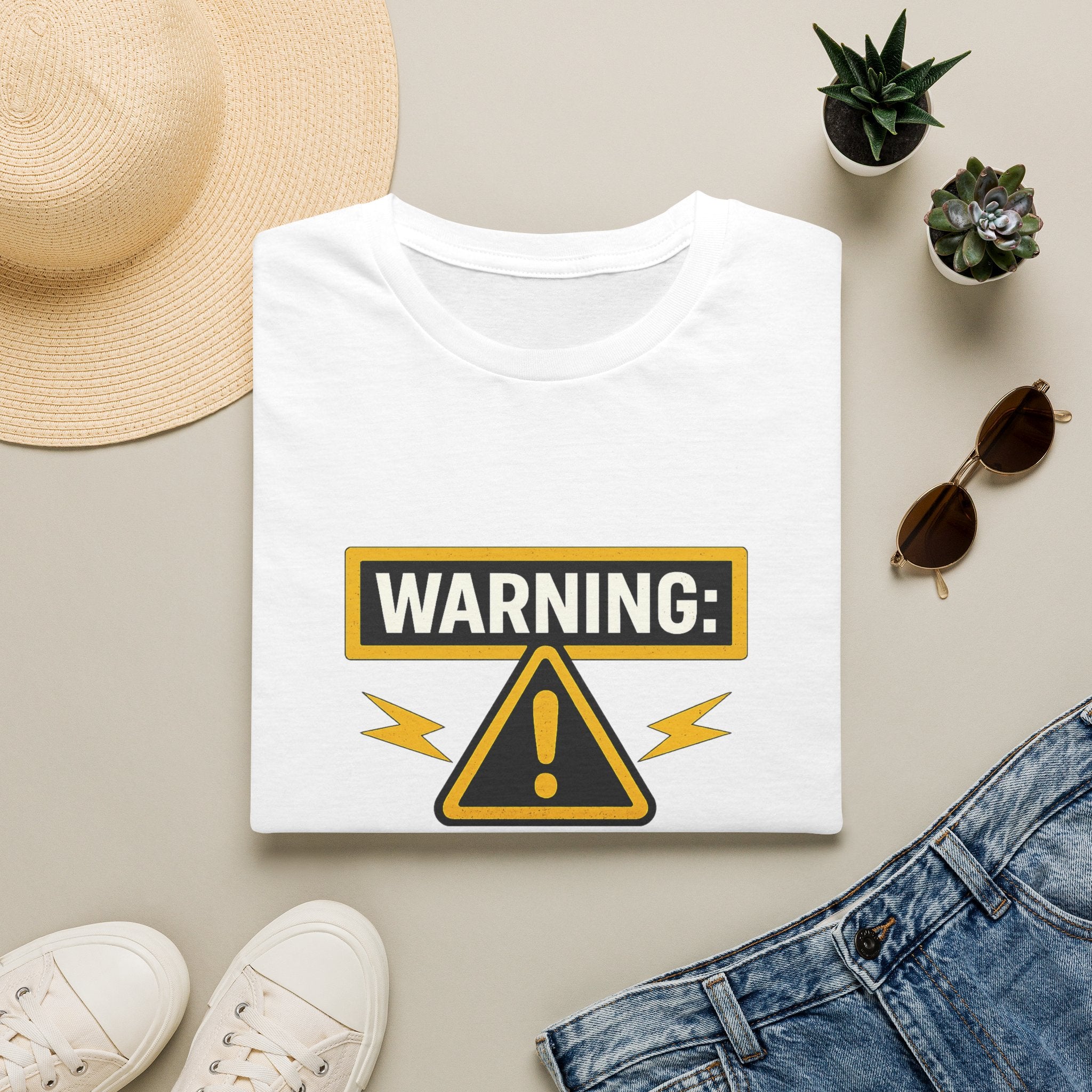 Warning: Highly Reactive Element T-Shirt — Funny Science Hazard Graphic Tee