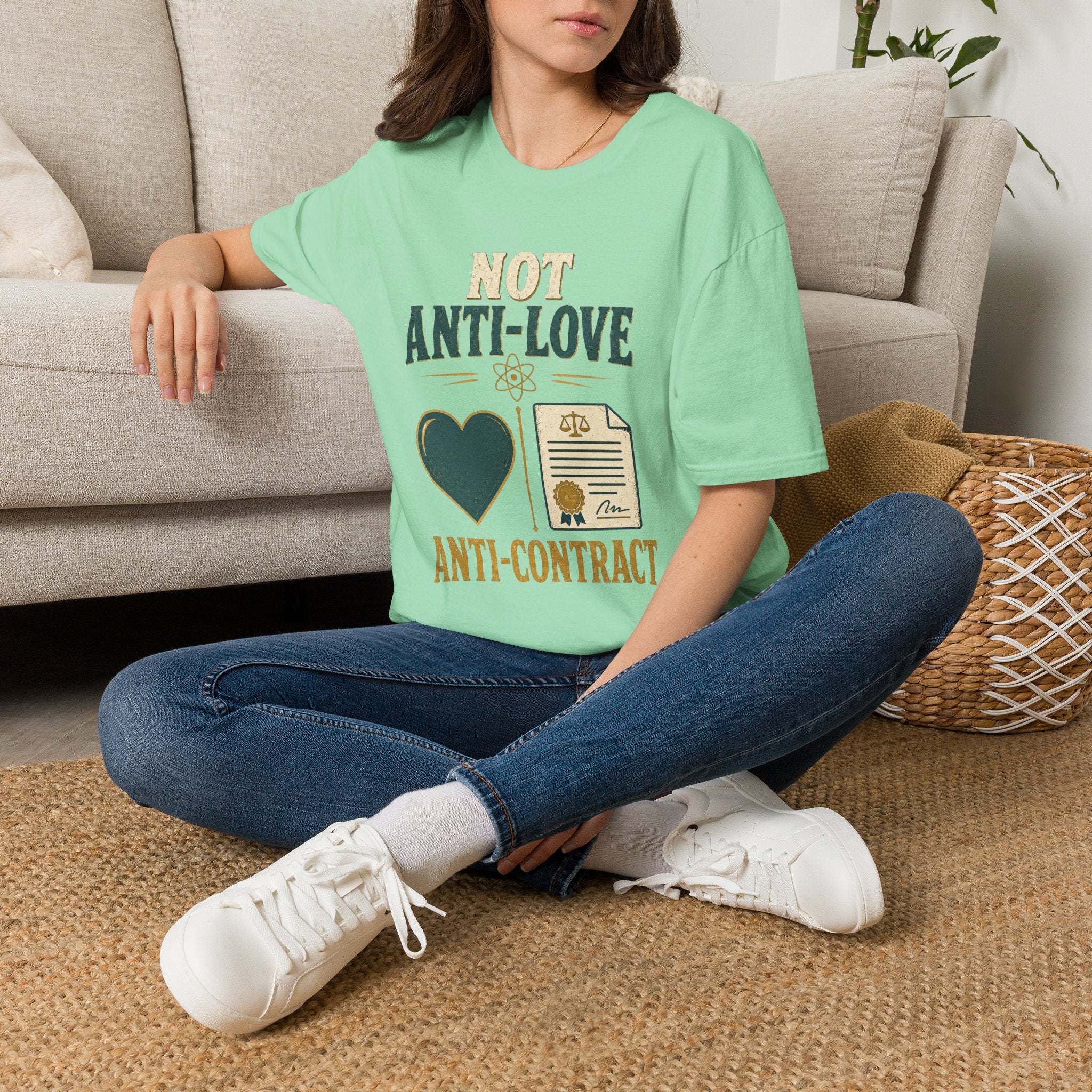 "Not Anti-Love, Anti-Contract" Graphic Tee