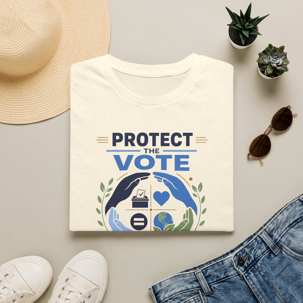 Protect the Vote T-Shirt — Voter Rights & Planet Protection Tee