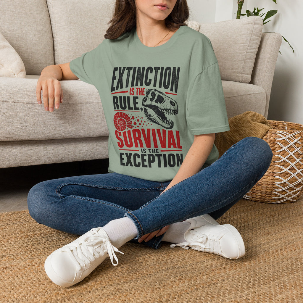 Extinction Is the Rule — Dinosaur Graphic T-Shirt