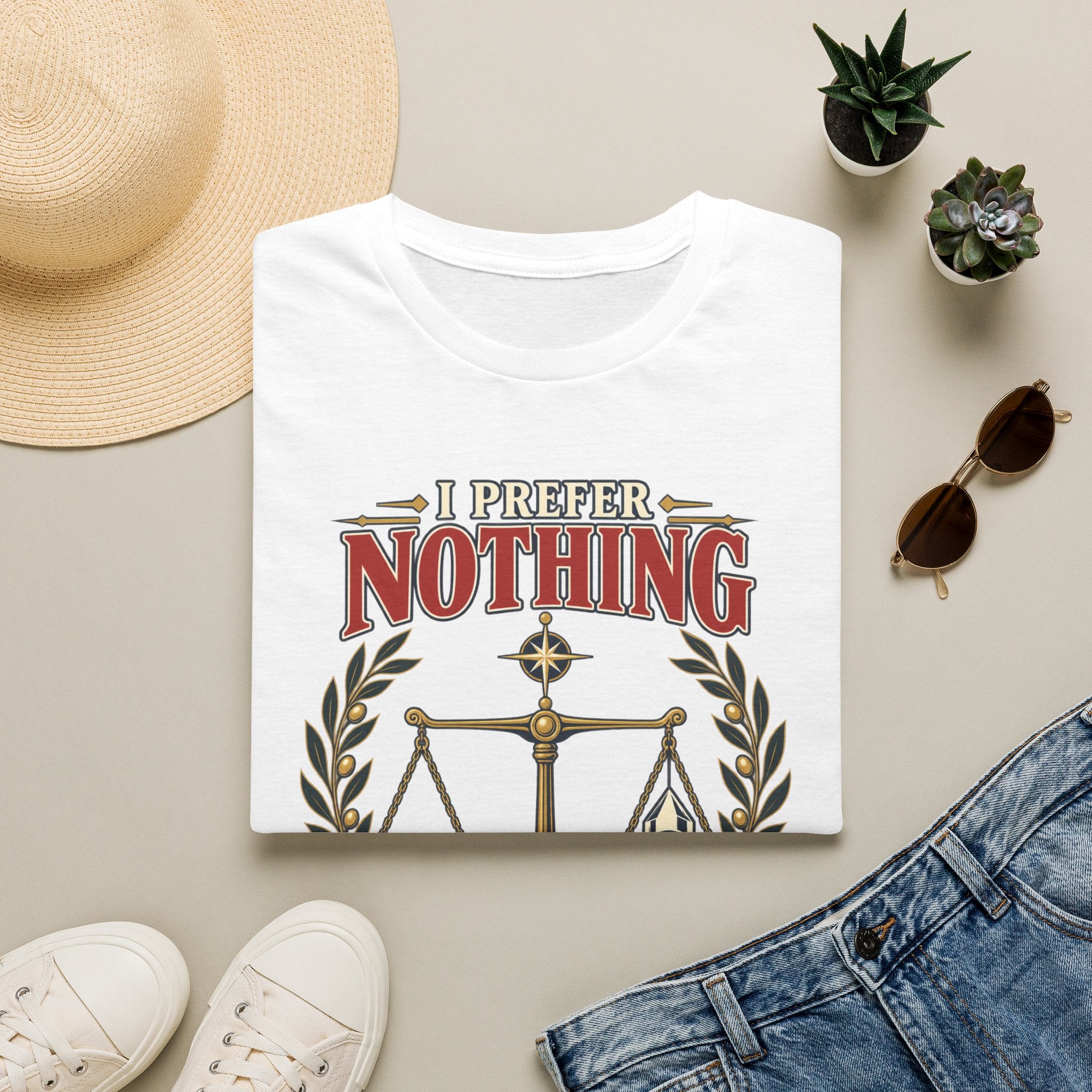 "I Prefer Nothing True" Scales Design (Justice/Legal Humor)