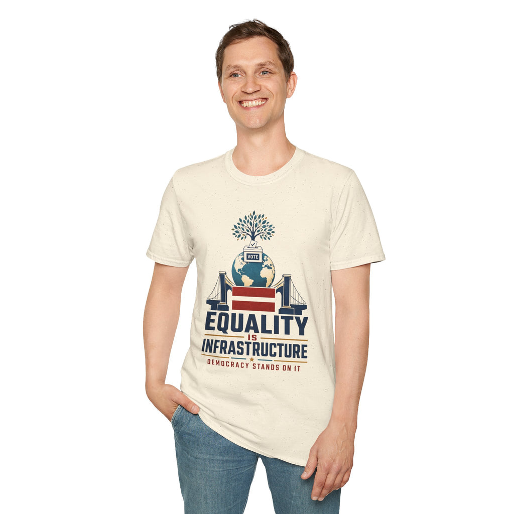 Equality Is Infrastructure T‑Shirt — Vote & Democracy Graphic Tee