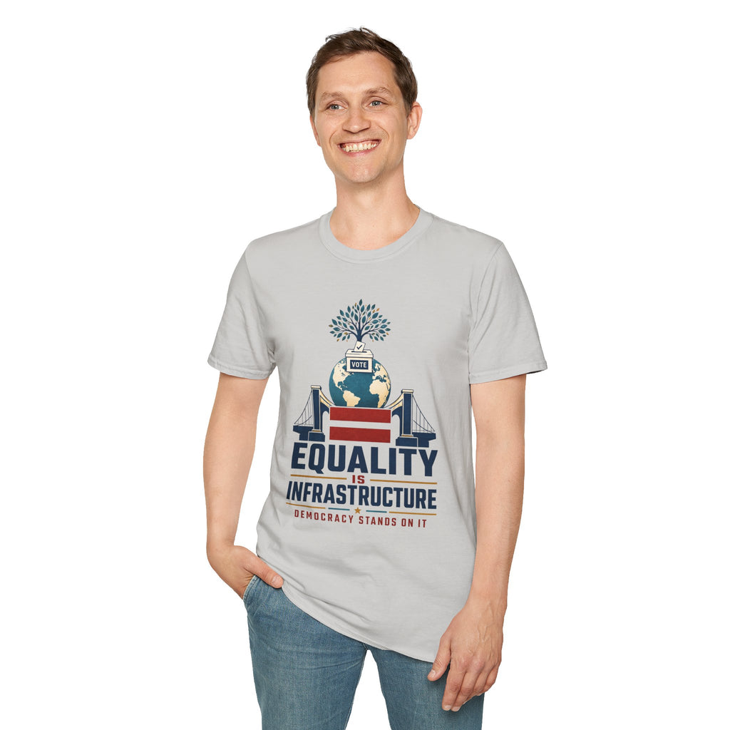 Equality Is Infrastructure T‑Shirt — Vote & Democracy Graphic Tee