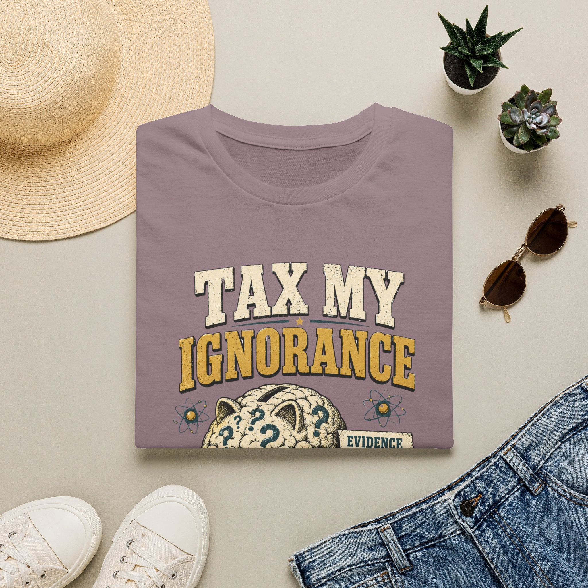 Tax My Ignorance T-Shirt – Funny Political Piggy Bank Design