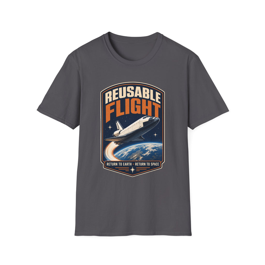 Reusable Flight T-Shirt — Space Shuttle Retro Graphic Tee