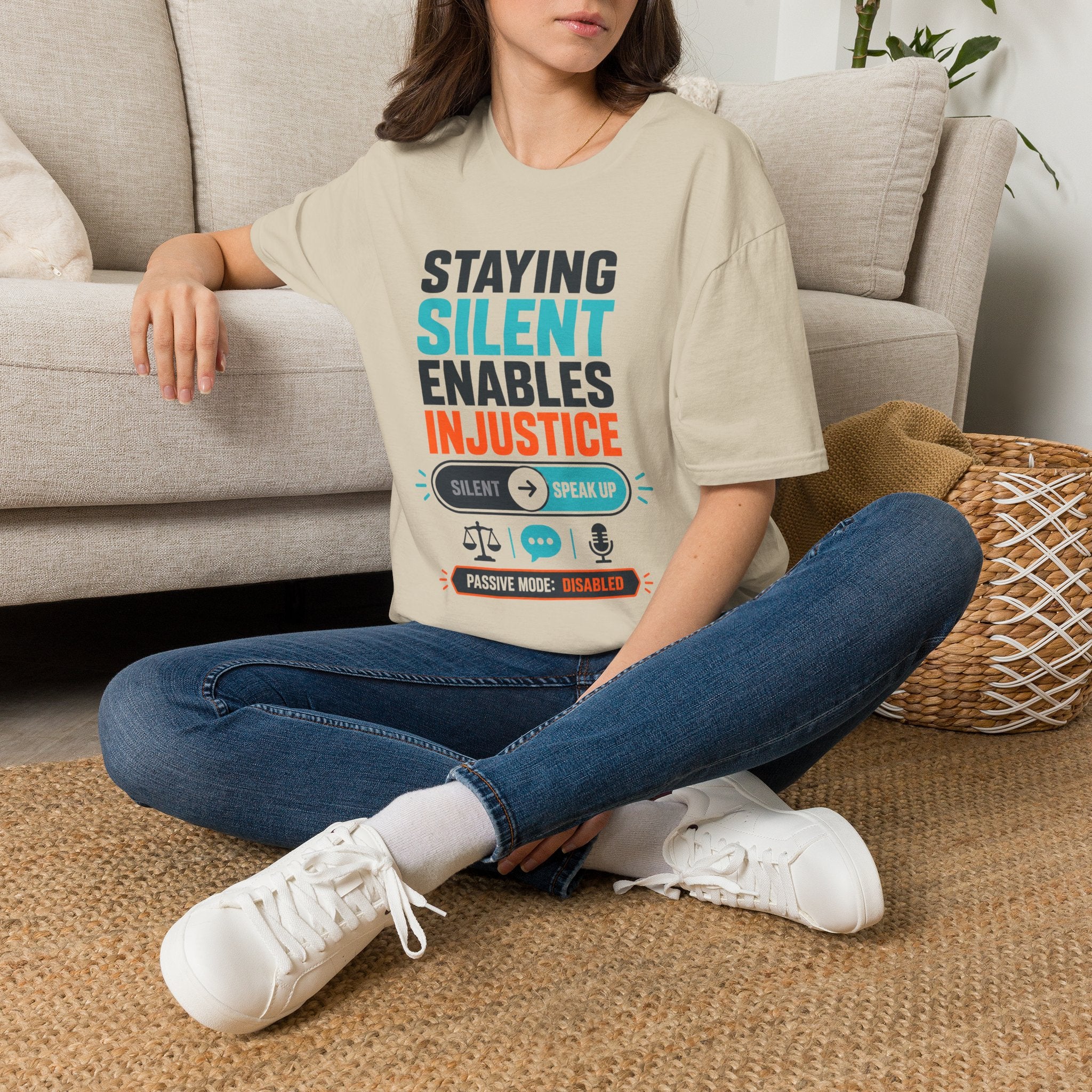 Staying Silent Enables Injustice T-Shirt — Social Justice Protest Tee