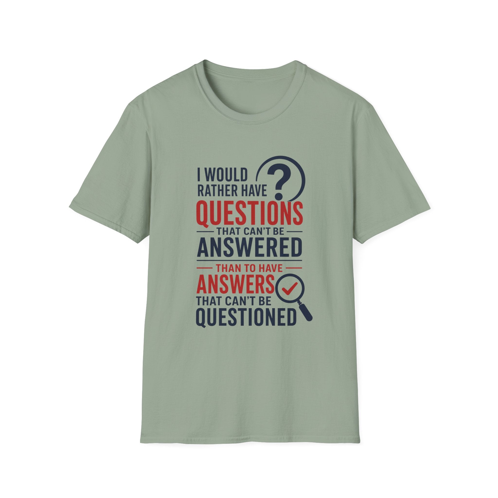 Questions and Answers Unisex Softstyle T-Shirt