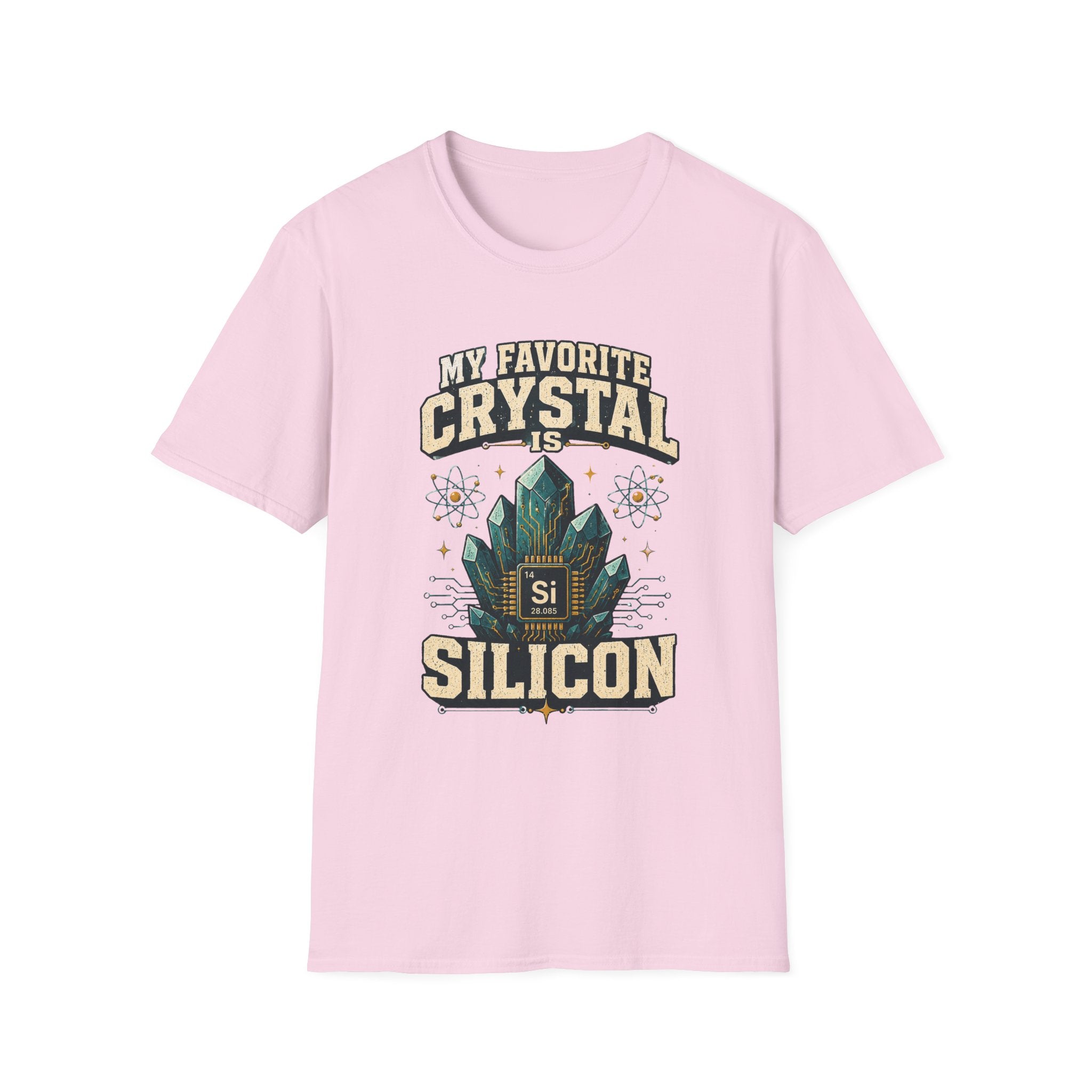 My Favorite Crystal Is Silicon T-Shirt — Science Geek Crystal Tee