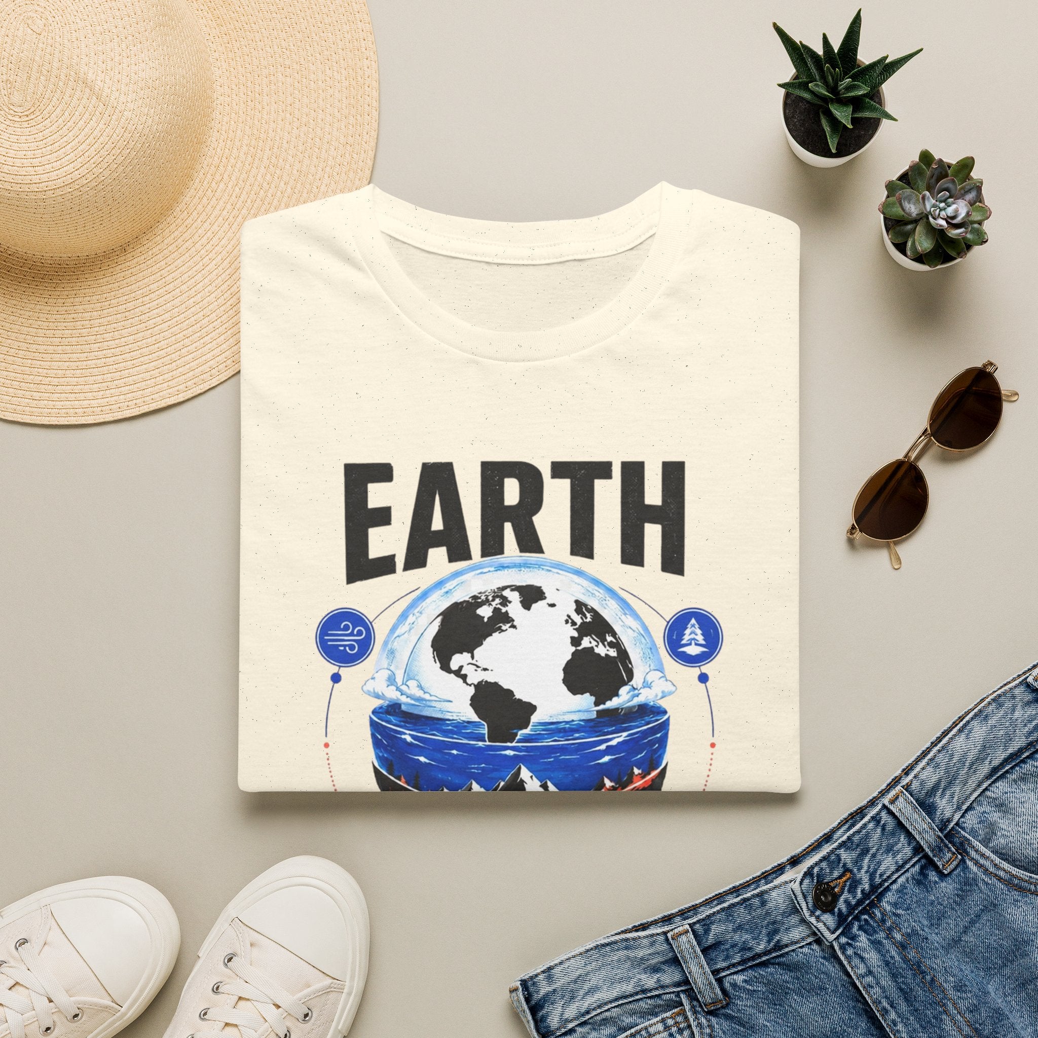 Earth Graphic T-Shirt — "Treat It Like It's Your Only Home" Environmental Tee