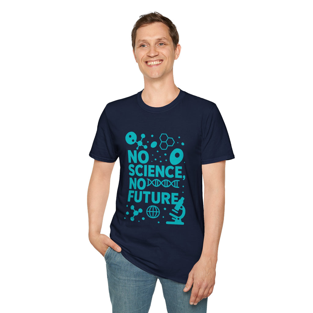 Science Lover T‑Shirt — "No Science, No Future" Graphic Tee