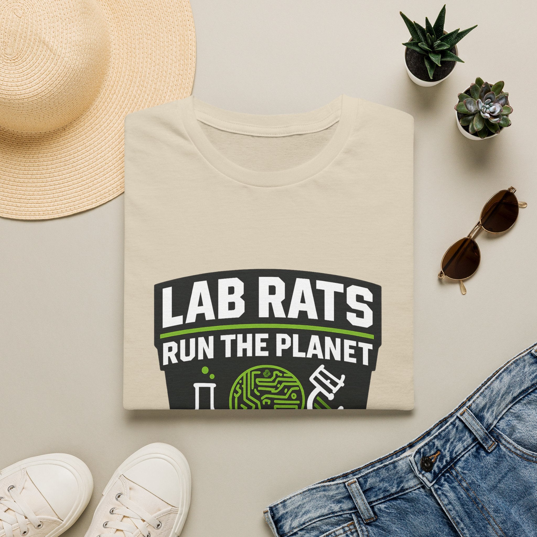 Lab Rats Run The Planet T-Shirt — Science Nerd Graphic Tee