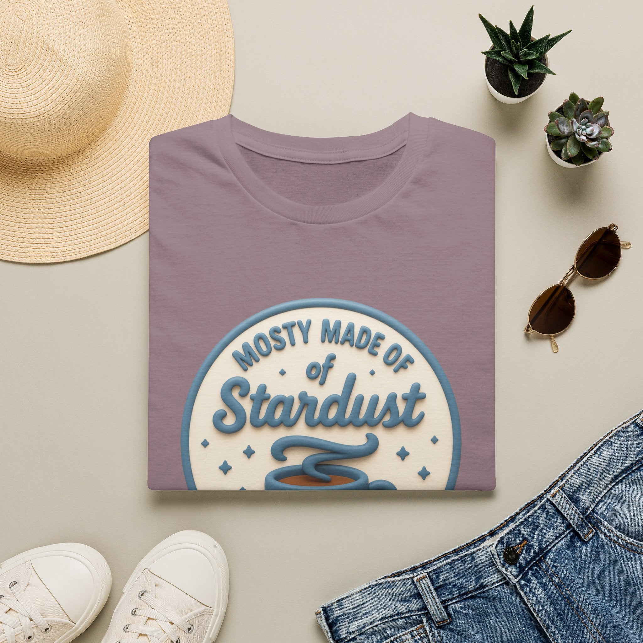 Stardust & Coffee T-Shirt – "Mostly Made of Stardust" Retro Graphic Tee