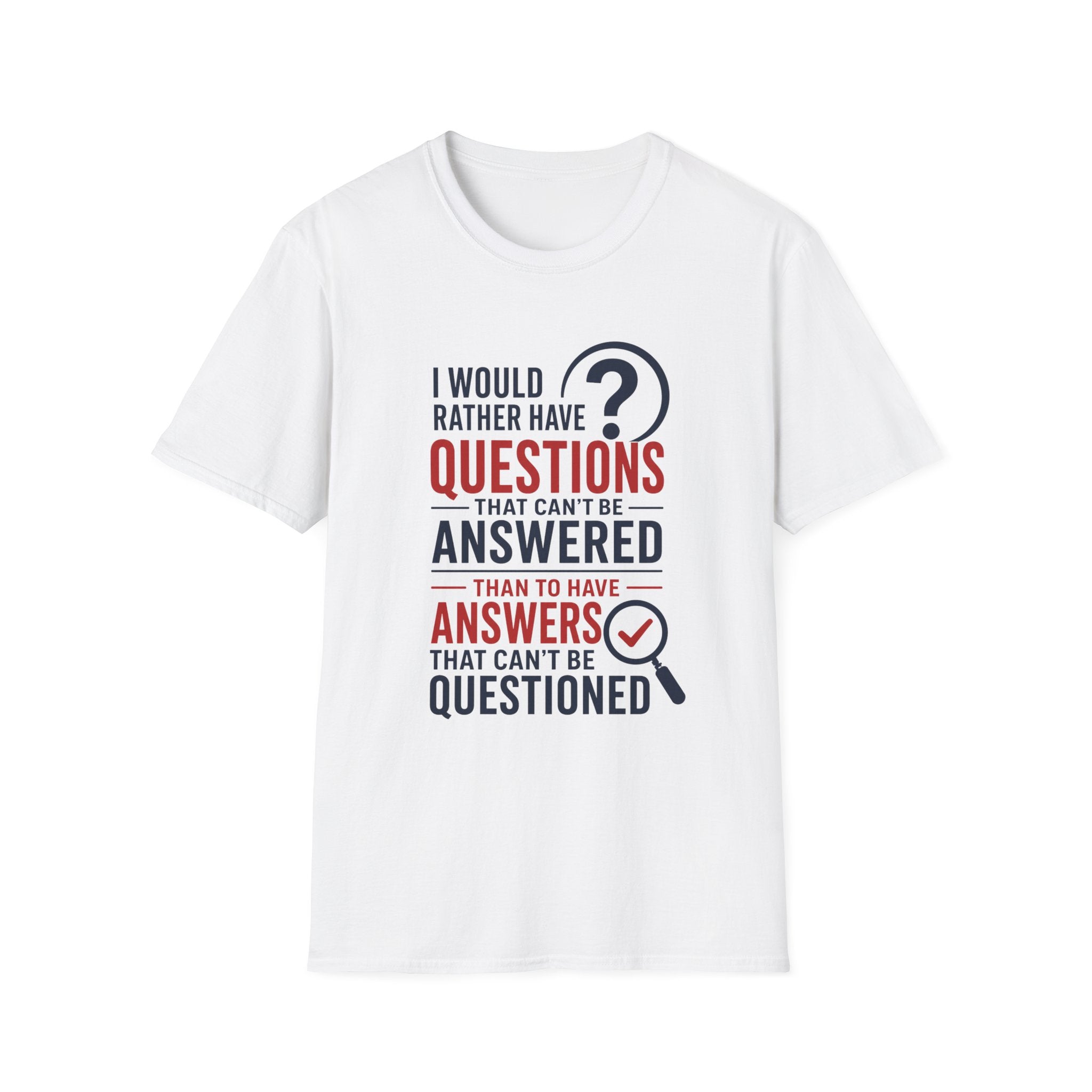 Questions and Answers Unisex Softstyle T-Shirt