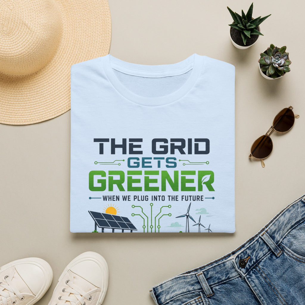 "The Grid Gets Greener" Eco Renewable Energy Tee