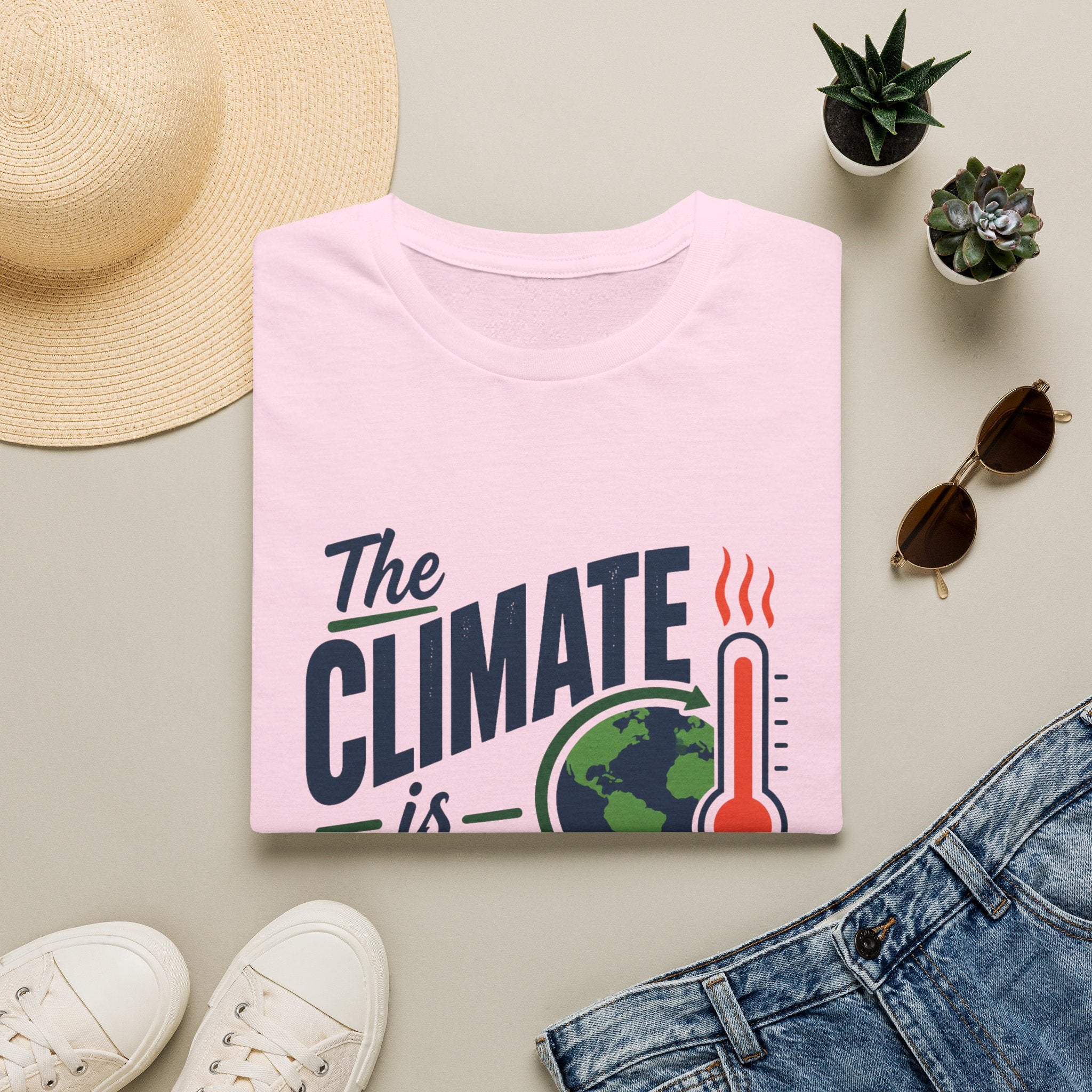 Climate Is Changing T-Shirt — "Why Aren't We" Environmental Awareness Tee