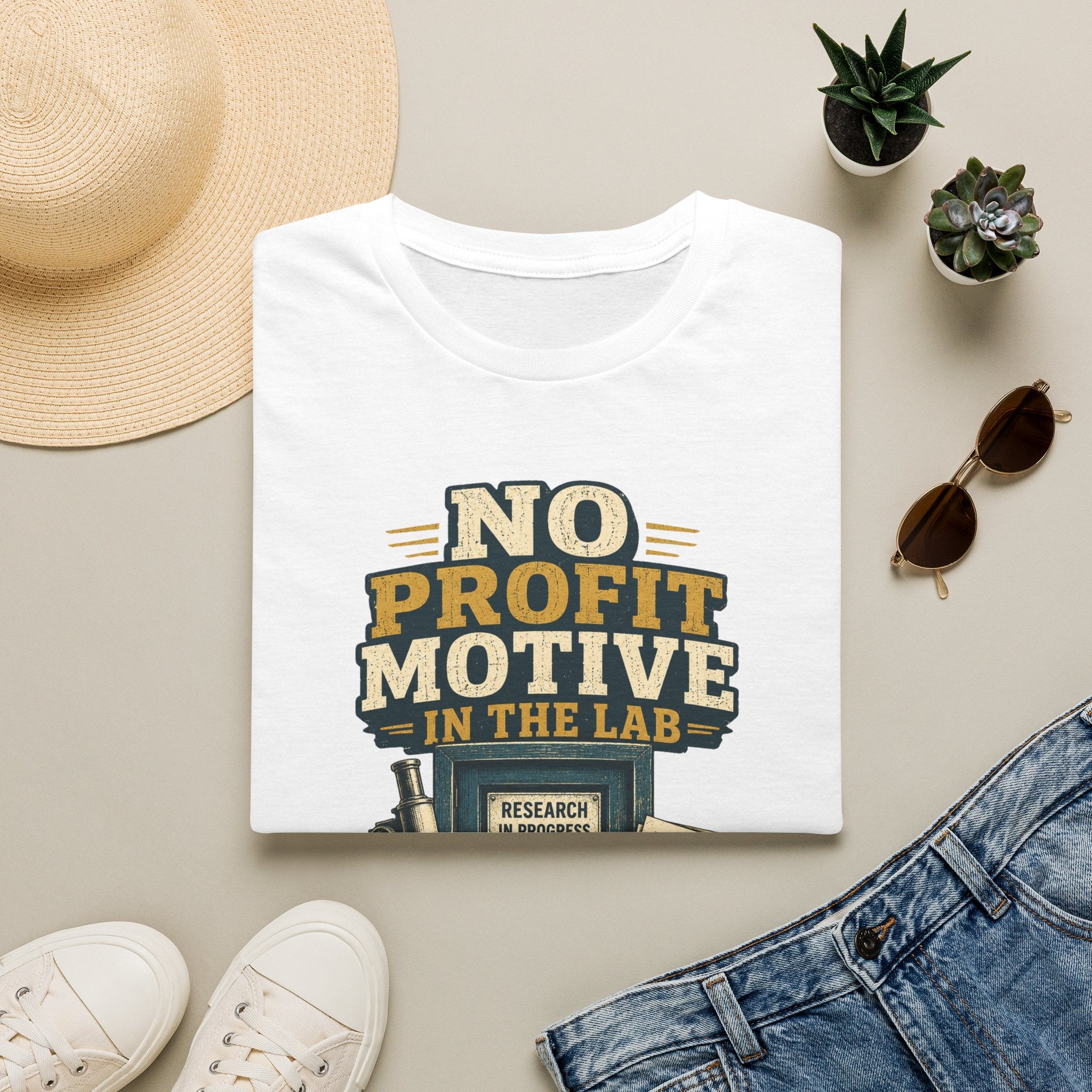 No Profit Motive in the Lab T‑Shirt — Researcher Science Tee